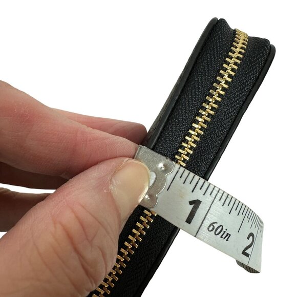 Coach DEMPSEY Large PHONE WALLET Pebbled Leather Black NEW - Picture 11 of 11